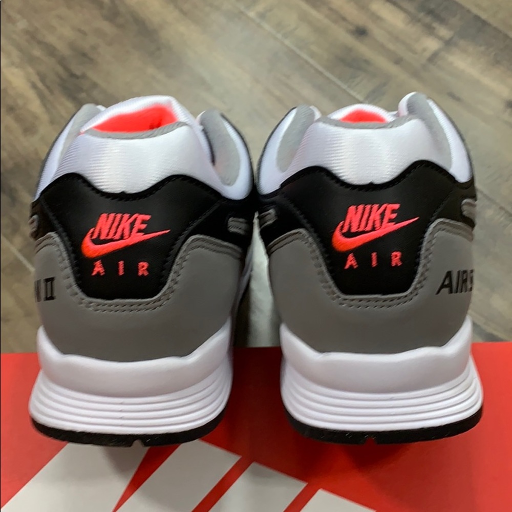 NIKE AIR SPAN II black/dust-solar red white men’s - Picture 8 of 16